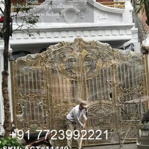 Top Gate Design Ideas Collection Wrought Iron Main Gate No-4068