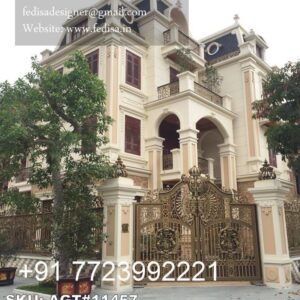 Stylish Main Gate Design For Modern Houses Wooden Gate Door Design No-4086