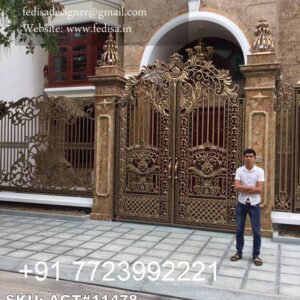 Luxury Wooden Gate Designs For Villas Main Gate Design 2026 Price No-4109