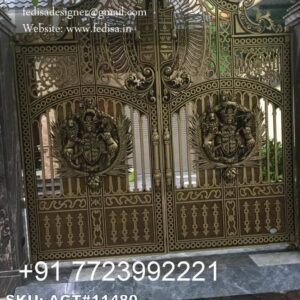 Elegant Wooden Gate Design For Entryways Maharaja Grill Gate No-4112