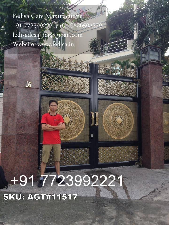 Nature Inspired Gate Design Ideas Steel Gate Design Double Door Price No-4153