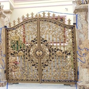 Beautiful Entry Gate Design Collection Steel Compound Gate No-4451