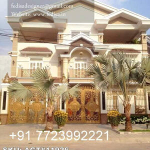 Stylish Gate Designs For Entry Wall Main Gate Design No-4607