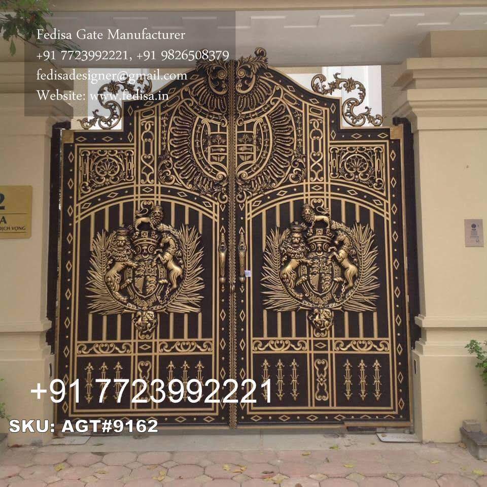 Boundary Wall Main Gate Design Best Security Gate Designs For Homes No-4747