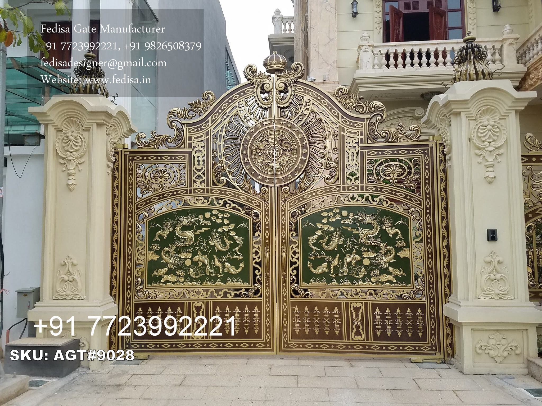 Trending Front Gate Design For Homes Sliding Gate Design No-4877
