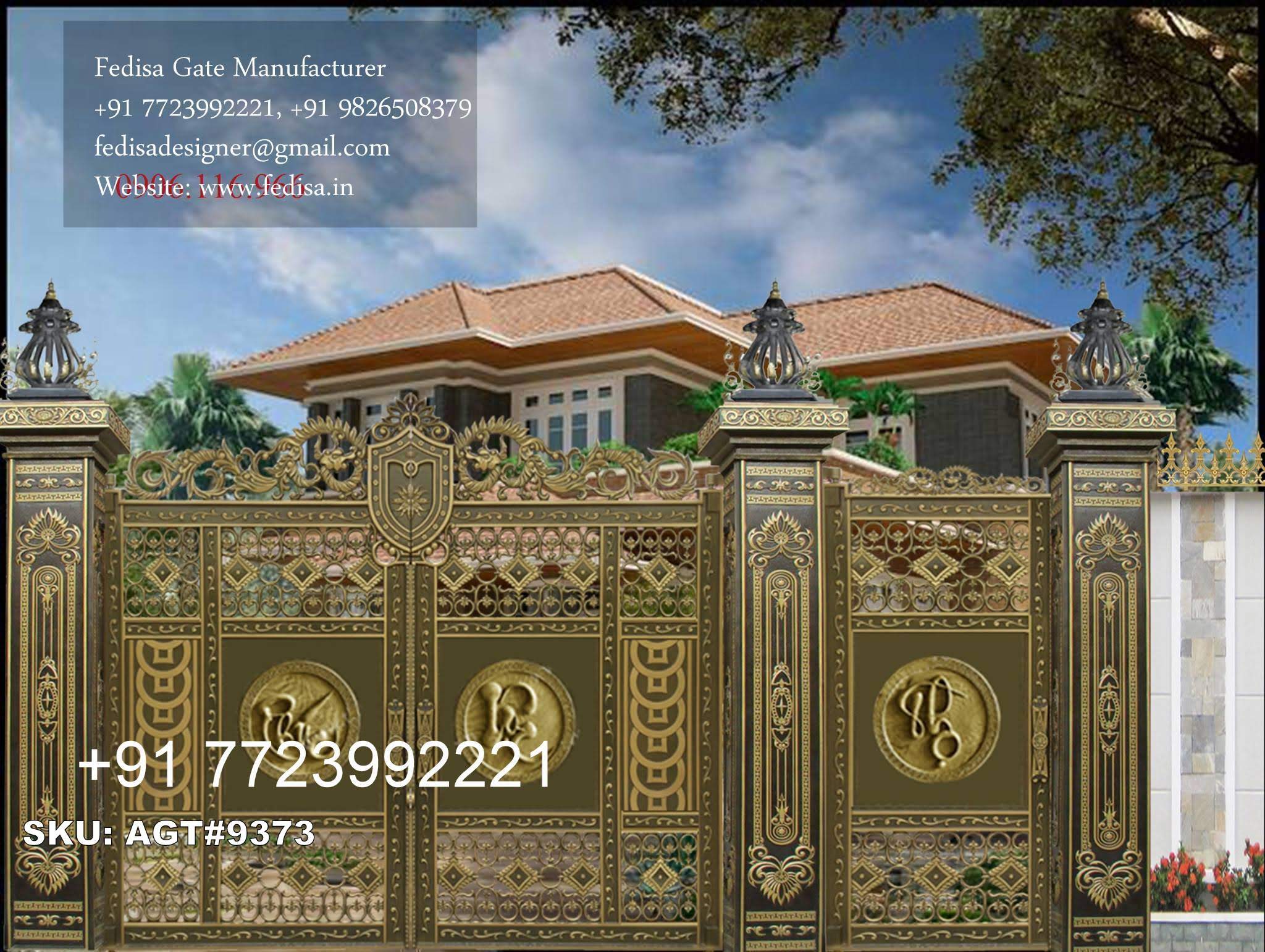 Unique Front Gate Designs Ss Steel Gate No-4981