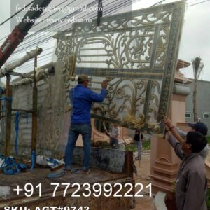 Simple Front Gate Ideas Main Gate Ramp Tiles Design No-5391