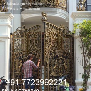 Gate Design Ideas For Modern Homes Single Door Main Gate Design No-5397
