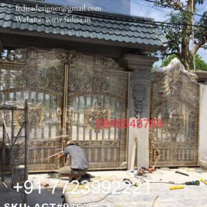 Modern Entry Gate Ideas Compound Wall Gate Price No-5401
