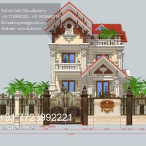 Modern Gate Design Ideas For Stylish Homes Wood And Metal Gates Design No-5482