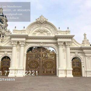 Creative Gate Design Ideas For Villas Portico Gate Design No-5519
