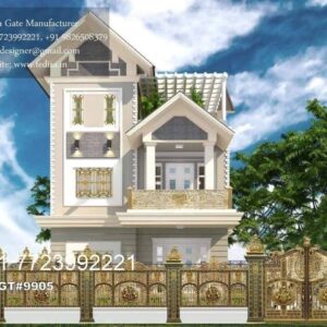 Creative Gate Design Ideas Collection 12 Feet Main Gate Design No-5571