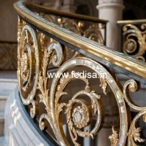 Modern Front Balcony Railing Designs No-44414