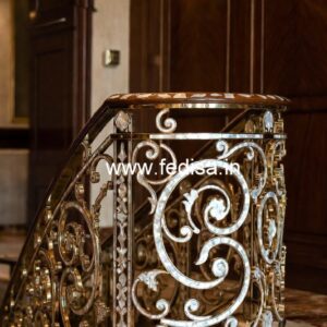 Best Home Railing Designs With Steel And Wood No-44479