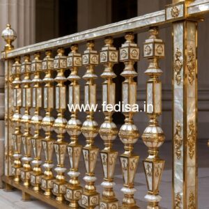 Stylish Exterior Staircase Railing Designs No-44492