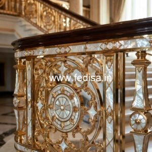 Modern Exterior Balcony Designs With Railings No-44498