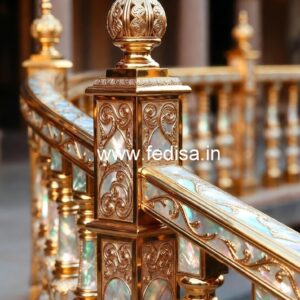 Stylish Steel Railing Design For Indian Homes No-44523