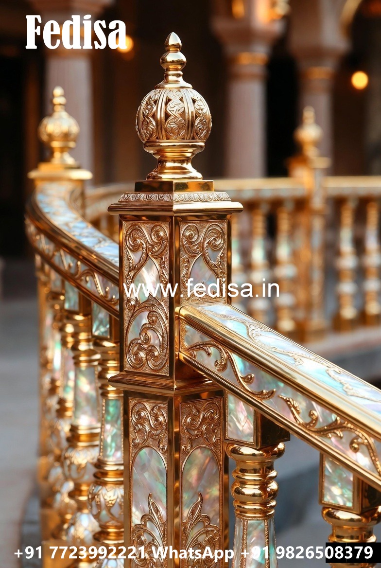 Stylish Steel Railing Design For Indian Homes No-44523