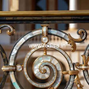 Stylish Ghar Balcony Design With Railings No-44548