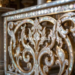 Modern Staircase Design With Stylish Railings India No-45010