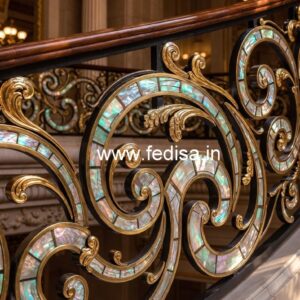 Modern Balcony Railing Design With Glass No-45741