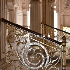 Stylish Exterior Staircase Railing Designs No-45825