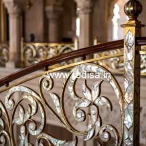 Modern Balcony Railings With Glass Panels No-46462