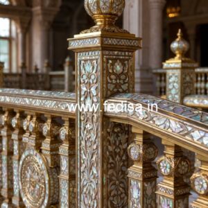 Modern Balcony Railings With Glass Panels Design No-46628
