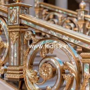 Modern Staircase Design With Railings For Homes No-46675