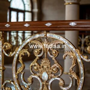Modern Exterior Balcony Designs With Railings No-47164