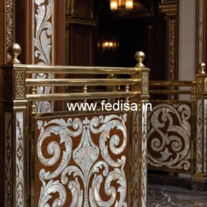 Ghar Exterior Balcony Design With Railings No-47275