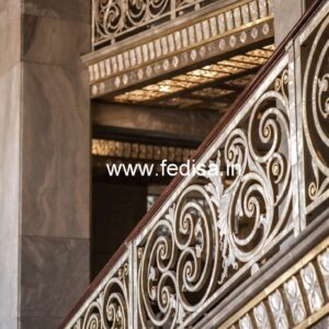 Modern Front Balcony Railing Designs No-47812
