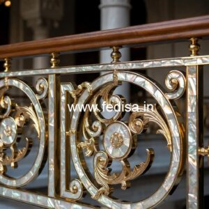 Indian Balcony Design With Modern Railings No-47957