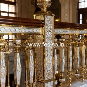 Stylish Balcony Design India With Steel Railings No-47999