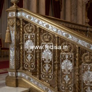 Ghar Exterior Balcony Design With Railings No-48007