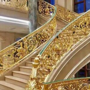 Stylish Brass Balcony Railing For Contemporary Homes Glass And Wood Railing Design