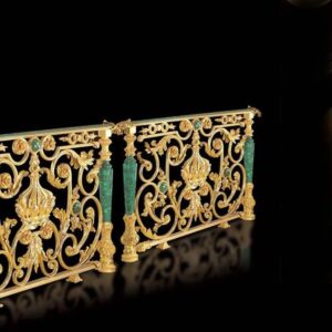 Antique Brass Handrail Design For Classic Interiors Design Of House Roof Railing