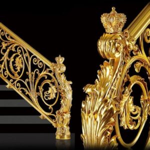 Brass Balcony Railing Design With Luxury Touch Outdoor Stair Railing Design