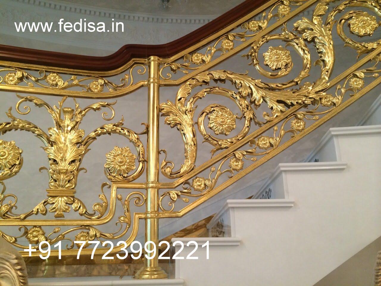Brass Handrail Design For Contemporary Homes Cast Iron Handrail Design