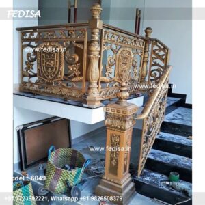 Luxury Brass Stair Railing Design For Villas Simple Staircase Handrail Design