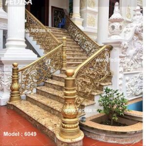 Stylish Brass Balcony Railing For Premium Homes Steel Railing New Design 2026