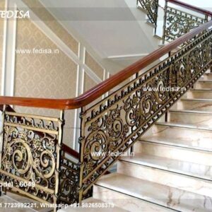 Elegant Brass Handrail Design For Interior Decor Modern Glass Etching Designs For Balcony