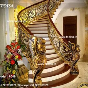 Luxury Brass Railing Design For Modern Villas Modern Style Railings