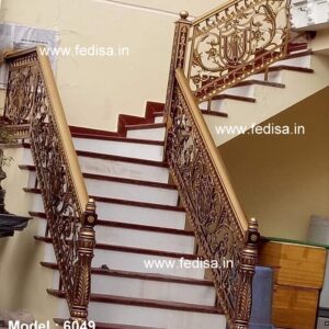 Premium Brass Railing Design With Artistic Finish Gate Railings Design