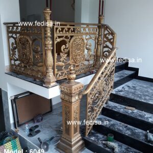 Decorative Brass Railing Design For Elegant Villas Lenter Railing Design