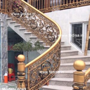 Antique Brass Balcony Railing With Designer Look Railing Makan Ki
