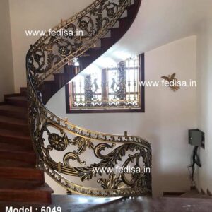 Premium Brass Handrail Design With Artistic Finish Stainless Design Terrace