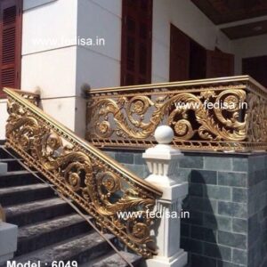 Premium Brass Stair Railing Design For Modern Homes Best Balcony Steel Railing Design