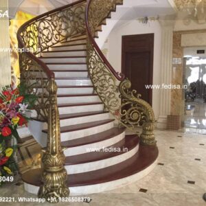 Premium Brass Railing Design For Designer Homes Balcony Steel Glass Design