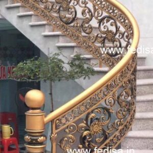 Stylish Brass Balcony Railing With Luxury Appeal Outdoor Glass Railing Design